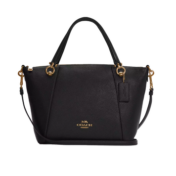 Сумка женская Coach Kacey Satchel Black кожаная 1070 фото