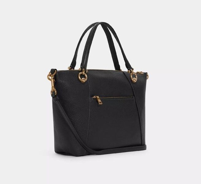 Сумка женская Coach Kacey Satchel Black кожаная 1070 фото