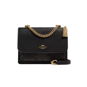 Сумка Coach Klare Crossbody Bag In Signature Canvas Brown/Black 1078 фото