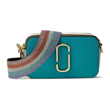 Кожаная сумка Marc Jacobs The Snapshot Harbor Blue Multi 1013 фото