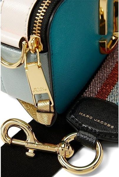Кожаная сумка Marc Jacobs The Snapshot Harbor Blue Multi 1013 фото