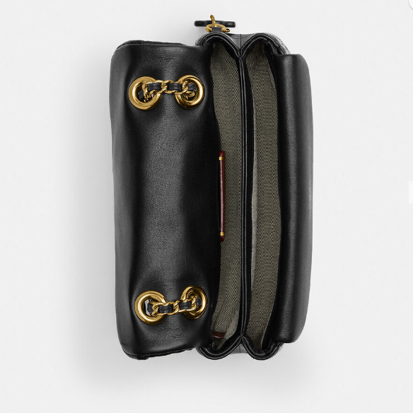Сумка Tabby Shoulder Bag 20 With Pillow Quilting Gold/Black b299 фото