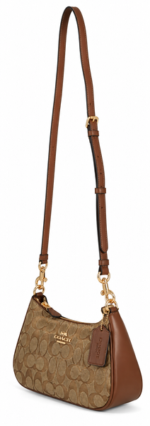 Сумка Coach Teri Shoulder Bag In Signature Canvas khaki/brown 195031572791 фото