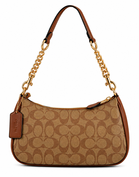 Сумка Coach Teri Shoulder Bag In Signature Canvas khaki/brown 195031572791 фото