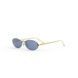 Солнцезащитные очки Fendi First Crystal Ovale Sonnenbrille Gold/Blue 1158 фото 1