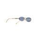 Солнцезащитные очки Fendi First Crystal Ovale Sonnenbrille Gold/Blue 1158 фото 6