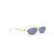 Солнцезащитные очки Fendi First Crystal Ovale Sonnenbrille Gold/Blue 1158 фото 7