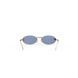 Солнцезащитные очки Fendi First Crystal Ovale Sonnenbrille Gold/Blue 1158 фото 5