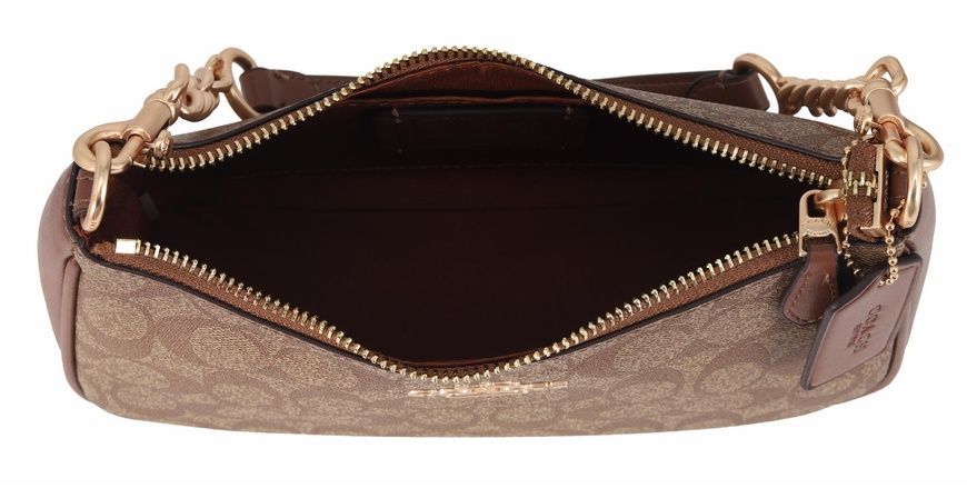 Сумка Coach Teri Shoulder Bag In Signature Canvas khaki/brown 195031572791 фото