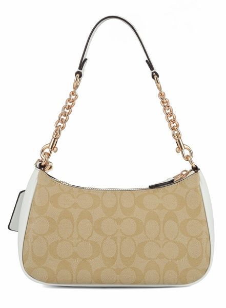 Сумка Coach Teri Shoulder Bag In Signature Canvas light khak/white 195031572869 фото