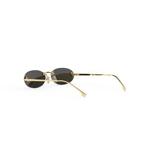 Сонцезахисні окуляри Fendi First Crystal Ovale Sonnenbrille Gold 1155 фото