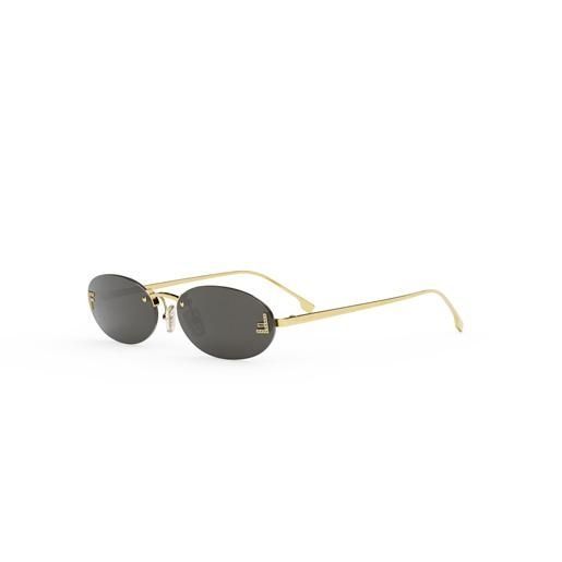 Сонцезахисні окуляри Fendi First Crystal Ovale Sonnenbrille Gold 1155 фото