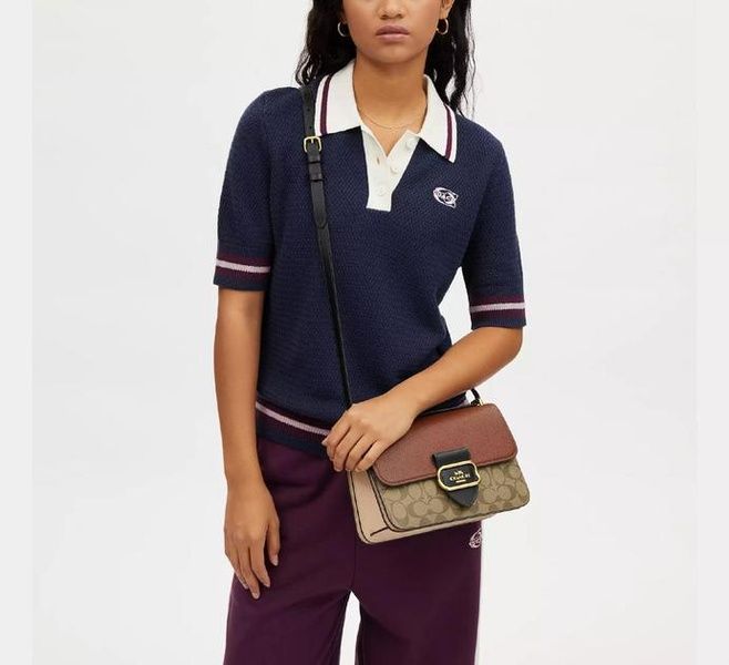 Сумка женская Coach Morgan кожаная 1088 фото