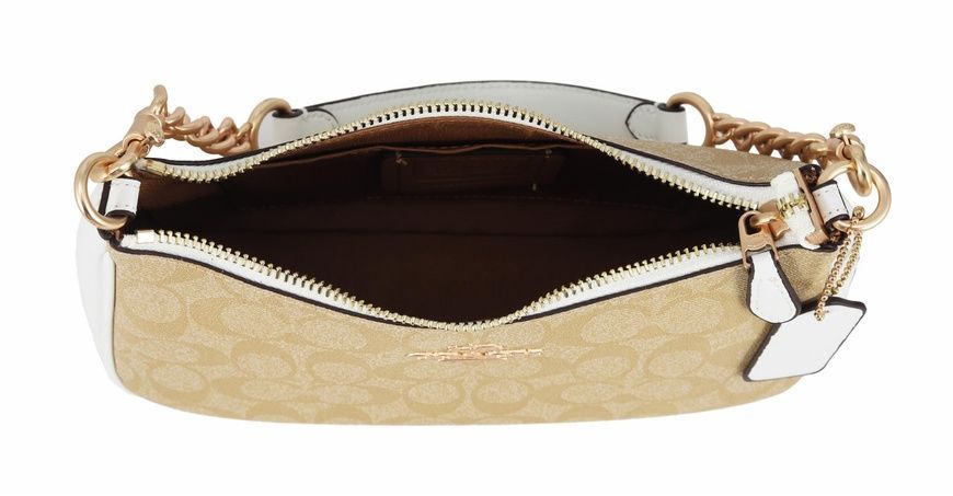 Сумка Coach Teri Shoulder Bag In Signature Canvas light khak/white 195031572869 фото