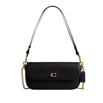 Женская кожаная сумка Brook Flap Chain Bag Brass/Black CAN90-Brass/Black фото