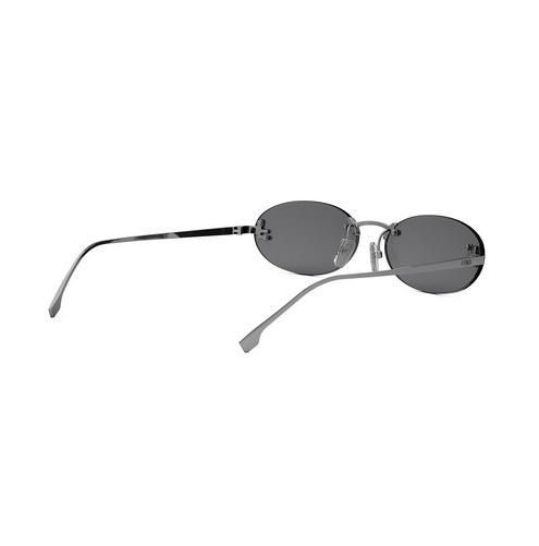 Солнцезащитные очки Fendi First Crystal Silberne ovale Sonnenbrille 1156 фото