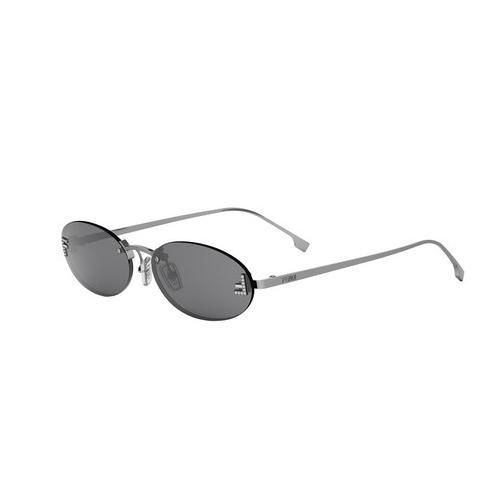 Солнцезащитные очки Fendi First Crystal Silberne ovale Sonnenbrille 1156 фото