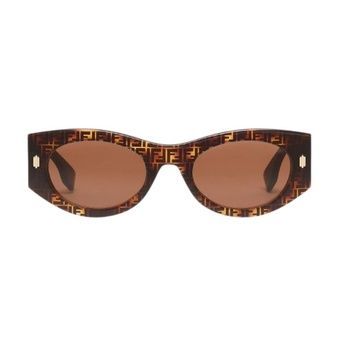 Солнцезащитные очки Fendi Roma Havana acetate sunglasses Brown 1169 фото