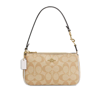 Сумка женская Coach Nolita 19 In Signature Canvas Light Khaki Chalk 1066 фото