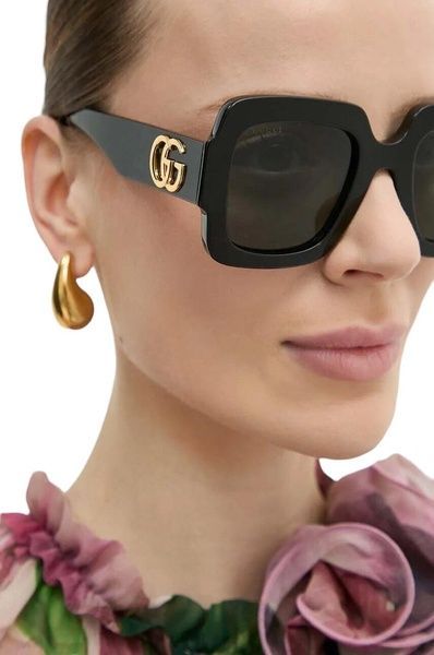 Солнцезащитные очки Gucci GG0141S 001 53 мм чёрные (1000) 1000 фото