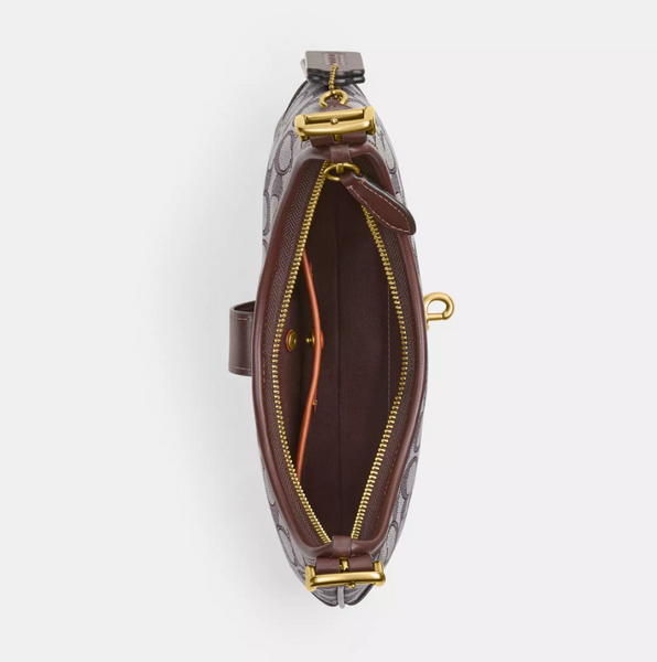 Жіноча сумка-хобо Coach Hamptons Hobo Bag Brass/Oak Maple CBF16-B4/OAK MAPLE фото