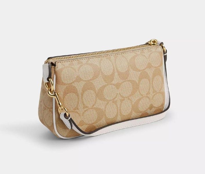 Сумка женская Coach Nolita 19 In Signature Canvas Light Khaki Chalk 1066 фото