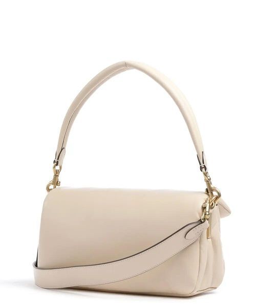 Сумка женская Coach Pillow Tabby 26 Schultertasche Leder creme кожаная 1063 фото
