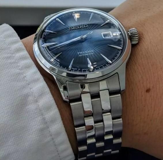 Часы Seiko SRPB41J1 Presage Cocktail Time Blue Moon 132 фото