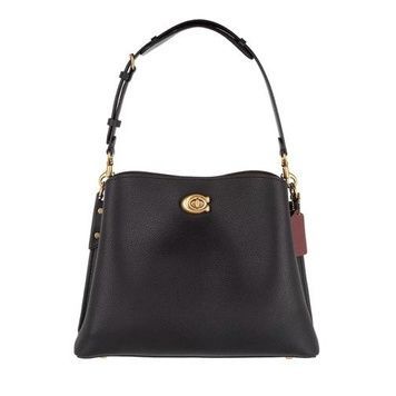 Сумка женская Coach Polished Pebble Leather Willow Shoulder 1053 фото