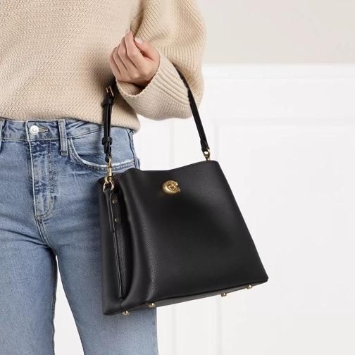 Сумка жіноча Coach Polished Pebble Leather Willow Shoulder 1053 фото