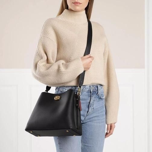 Сумка жіноча Coach Polished Pebble Leather Willow Shoulder 1053 фото