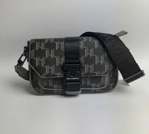 Чоловіча сумка через плече Karl Lagerfeld Black b120136 фото