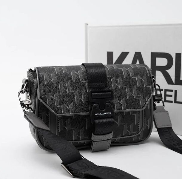 Чоловіча сумка через плече Karl Lagerfeld Black b120136 фото