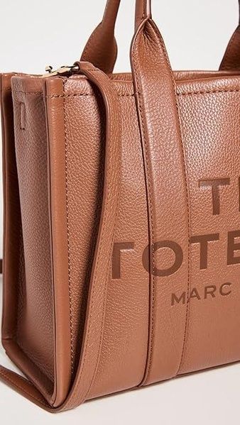 Cумка Marc Jacobs The Leather Medium Tote коричнева 1104 фото