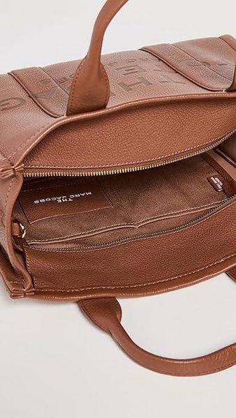 Cумка Marc Jacobs The Leather Medium Tote коричнева 1104 фото