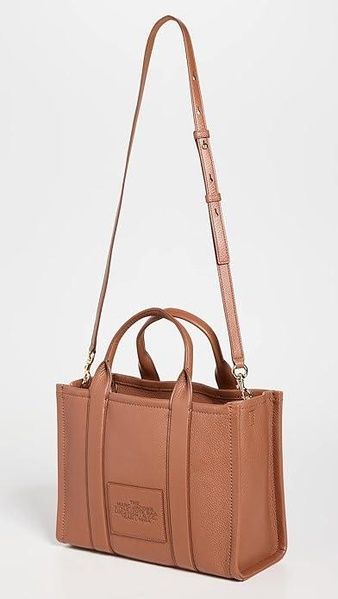 Cумка Marc Jacobs The Leather Medium Tote коричнева 1104 фото