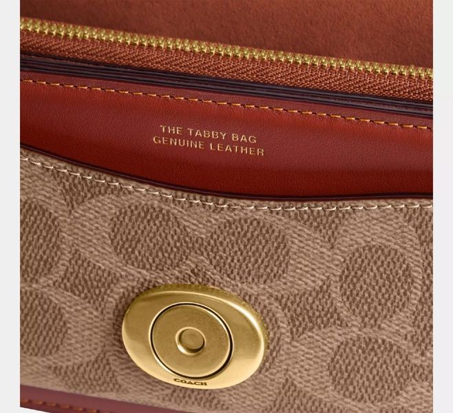 Сумка женская Coach Tabby Shoulder Bag 20 In Signature Canvas 1065 фото