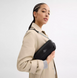 Женская кожаная сумка Coach Hailey Flap Bag pebbled leather черная CAN72-pebbled leather/Silver/Black фото 5