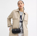 Женская кожаная сумка Coach Hailey Flap Bag pebbled leather черная CAN72-pebbled leather/Silver/Black фото 4