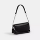 Женская кожаная сумка Coach Hailey Flap Bag pebbled leather черная CAN72-pebbled leather/Silver/Black фото 2