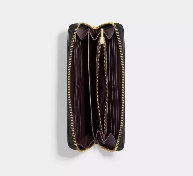 Кошелек Coach Boxed Long Zip Around Wallet In Signature Leather CF464-IM/BLACK фото