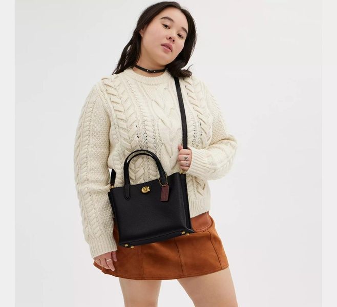 Сумка женская Coach Willow Tote Bag 24 кожаная 1054 фото