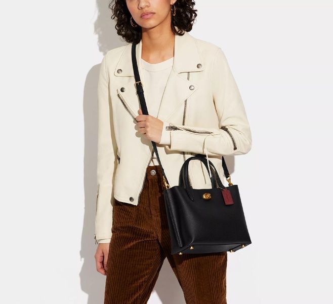 Сумка женская Coach Willow Tote Bag 24 кожаная 1054 фото
