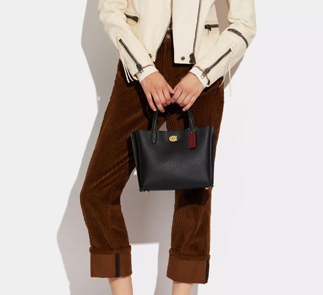 Сумка женская Coach Willow Tote Bag 24 кожаная 1054 фото