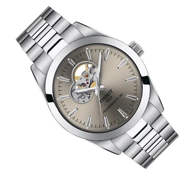 Часы Tissot Gentleman Powermatic 80 Open Heart T127.407.11.081.00 180 фото