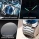 Мужские часы Poedagar 737 серебряные, синий циферблат 94816112 фото 5