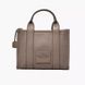 Кожаная сумка Marc Jacobs The Leather Medium Tote Bag Wolf Cement Black 1017 фото 2