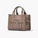 Кожаная сумка Marc Jacobs The Leather Medium Tote Bag Wolf Cement Black 1017 фото 3
