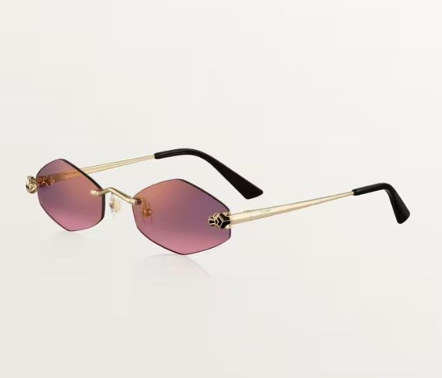 Солнцезащитные очки Panthere de Cartier sunglasses CT0433S-004 55 фиолетовый/золото 1164 фото