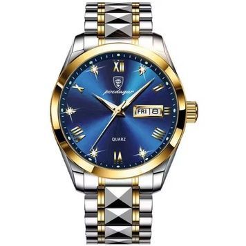 Мужские часы Poedagar Omega Blue 45 мм wtch15061 фото